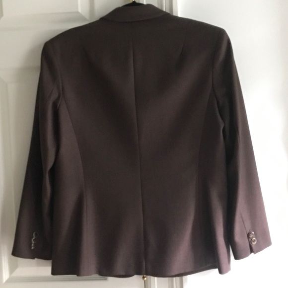 🌺 Excellent Condition 🌺  Chocolate Linen Blazer - Picture 2 of 4